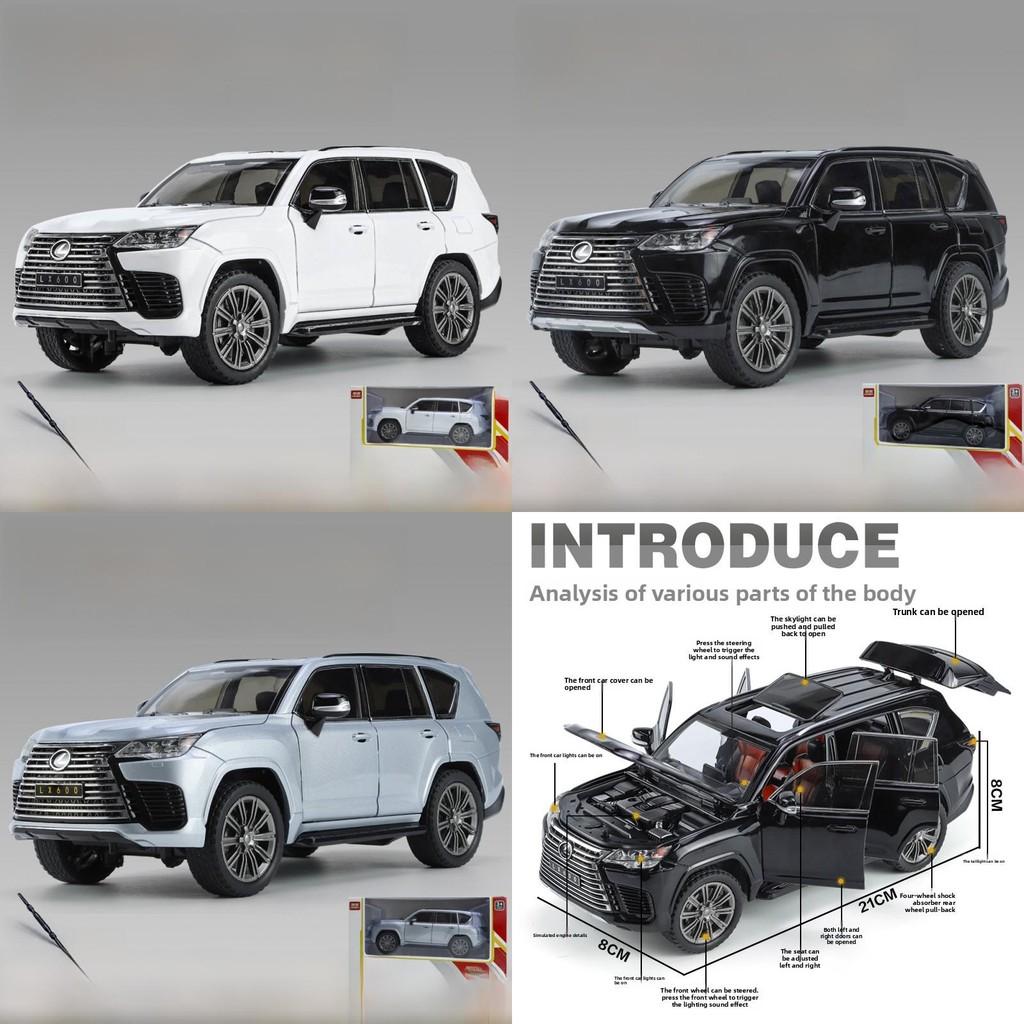 Lexus Lx600 Alloy Model Vehicle Offroad Suv With Sound Light Features Gift For