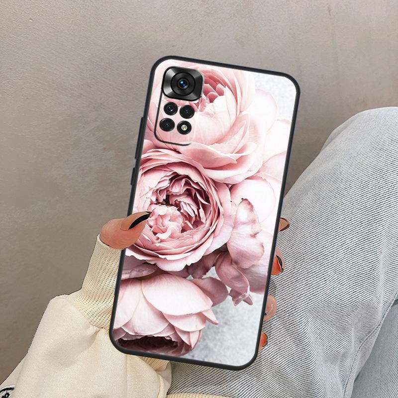 Elegant Pink Purple Peony Flower For Xiaomi Redmi Note 14 10 11 12 13 15 Pro Plus Case Cover For Redmi 15 15C 14C 10C 12C 13C