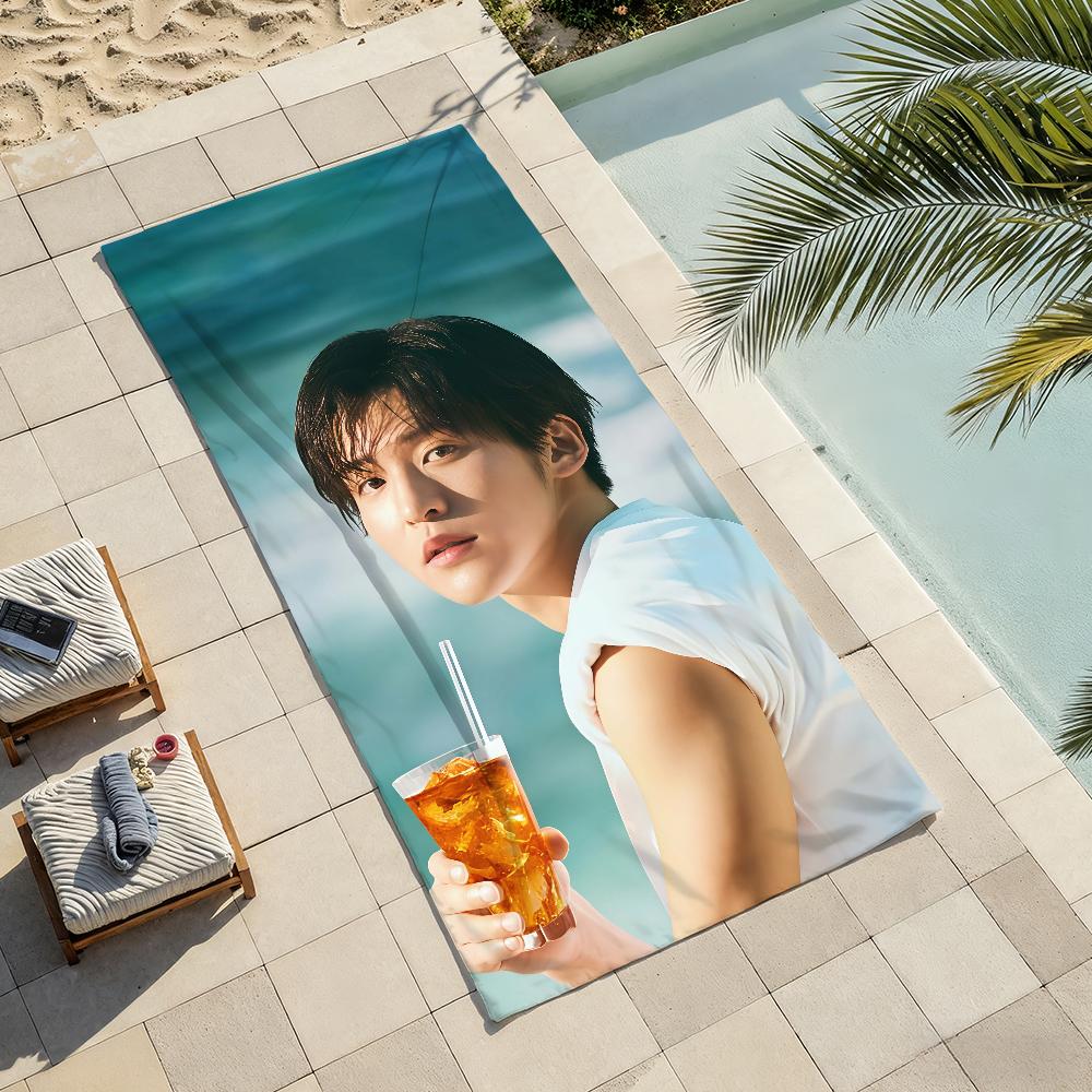 Japanese model R-Ren M-Meguro Towel Drying Bath Towel Applicable To Light Swimming Camping Yoga Beach Out