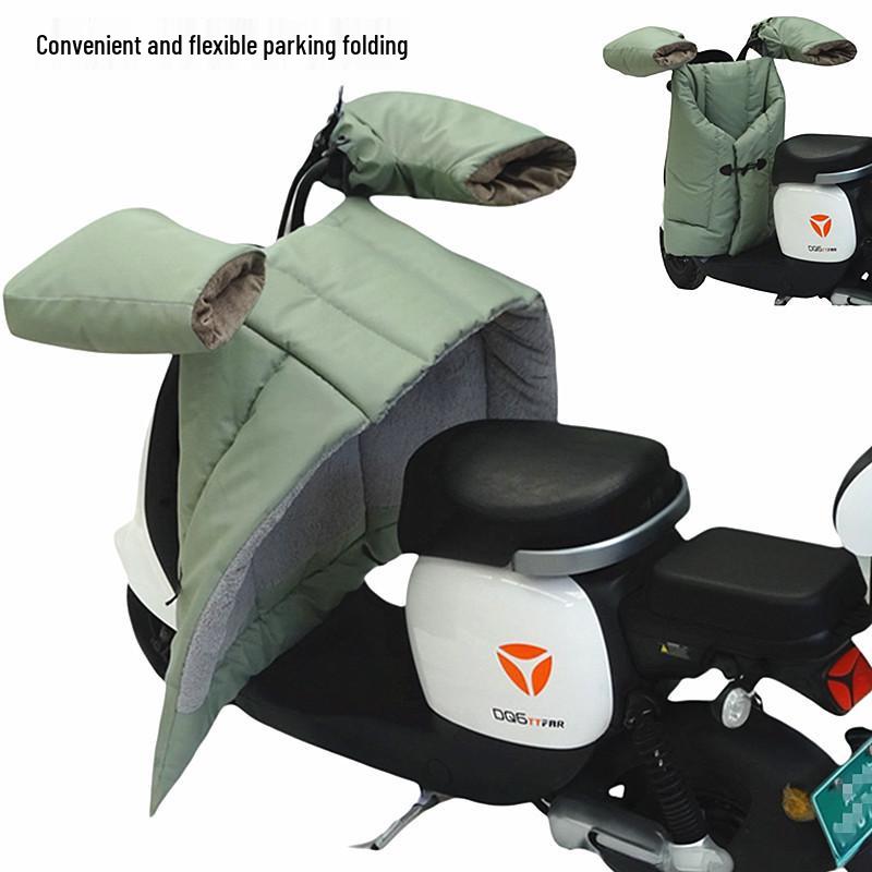 Electric Car & Motorcycle Winter Windshield Quilt - Thickened Velvet Leather