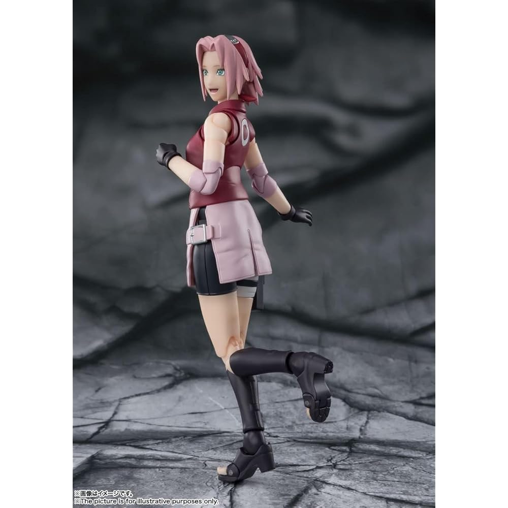 TAMASHII NATIONS S.H. Figuarts Naruto Shippuden Sakura Haruno Action Figure 135mm ABS PVC Painted Articulated Figure