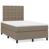 Vidaxl Letto Continentale Con Materasso, Taupe, Tessuto, 120X200 Cm