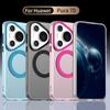 Magsafe Matte Phone Case For Huawei Pura 70 Ultra Pro Pro+ Protective Case Magnetic Wireless Charging Shockproof Back Cover
