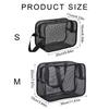 Compact Resins Mesh Toiletry Bag Organizers for College Dorms Camping and Bathroom Accessories Shower Mesh Hanging Bag