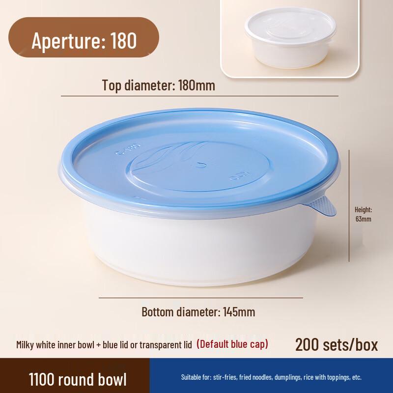 

Handon Disposable Wheat Straw Takeaway Bowls with Lids