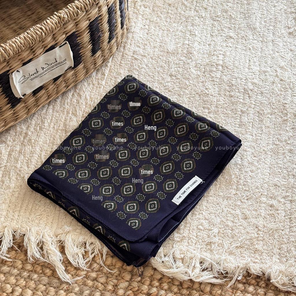 Korean-Style Brown Polka Dot Tie-Neck Scarf: Versatile Women's Ribbon Accessory for 2025