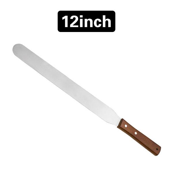 4/6/8/10/12inch Stainless Steel Cake Icing Spatula Frosting Spatula with Wooden Handle Butter Cake Spatula Knife Tool