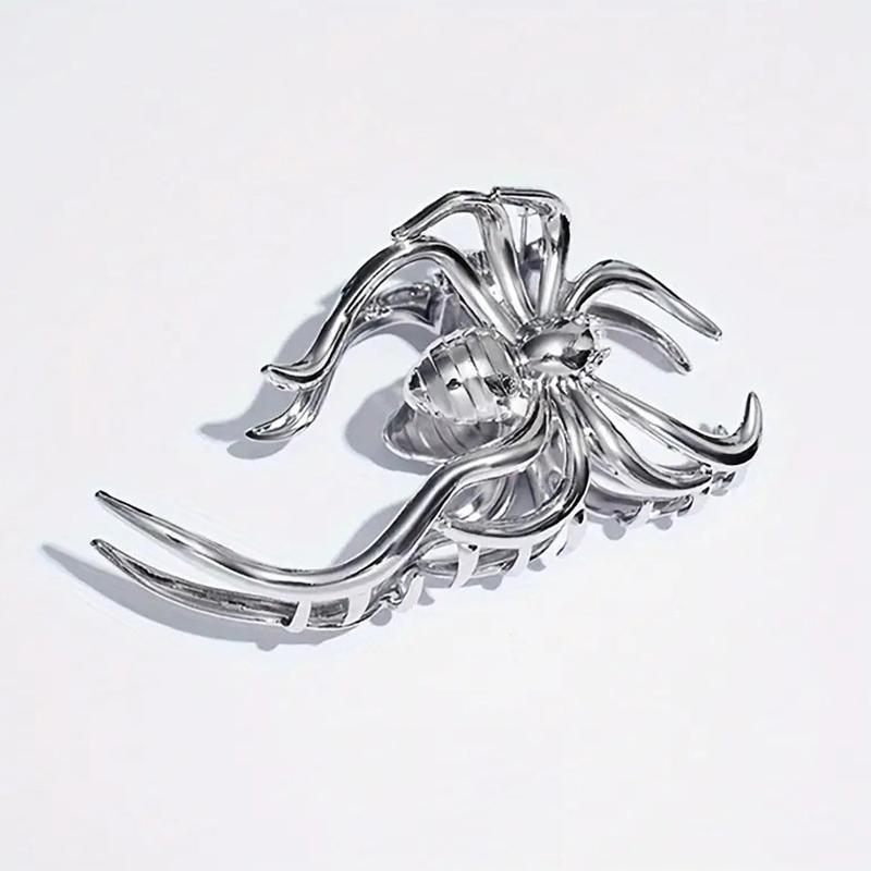 Fashionable Gothic Spider Halloween Hair Claw For Women Girls Unique Minimalist Shark Clip Exquisite Hair Accessories Gifts