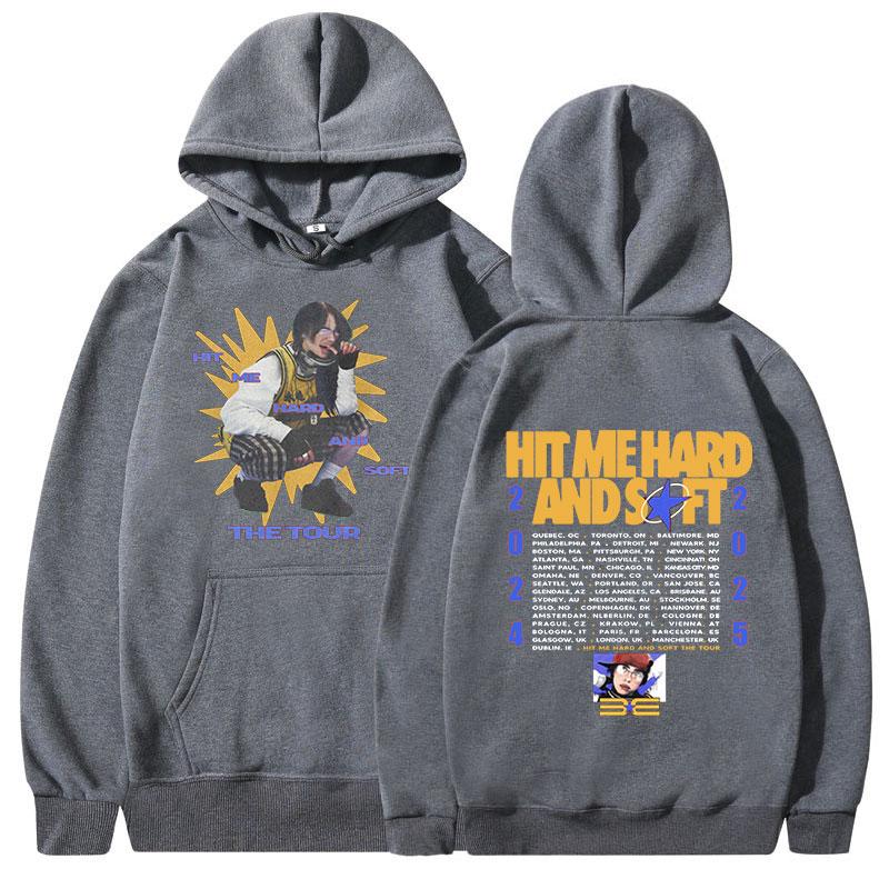 Hit Me Hard and Soft Tour 2024-2025 Hoodies Men Women Fashion Hip Hop Oversized Sweatshirt Casual Long Sleeve Pullover Fans Gift