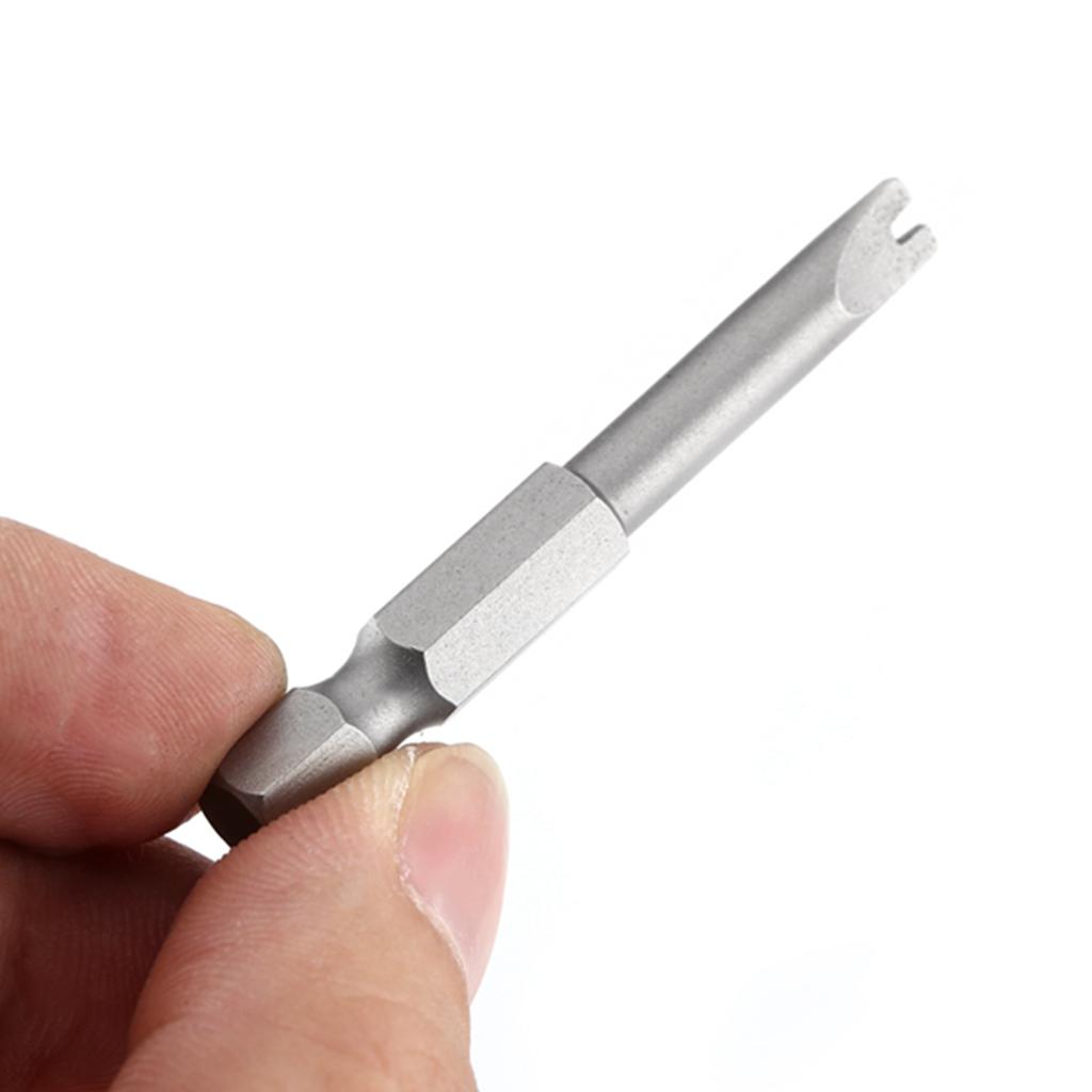 5 Pcs S2 Alloy Steel 50mm Length 1 4  Hex Shank U shaped Magnatic Screwdriver Bits Set