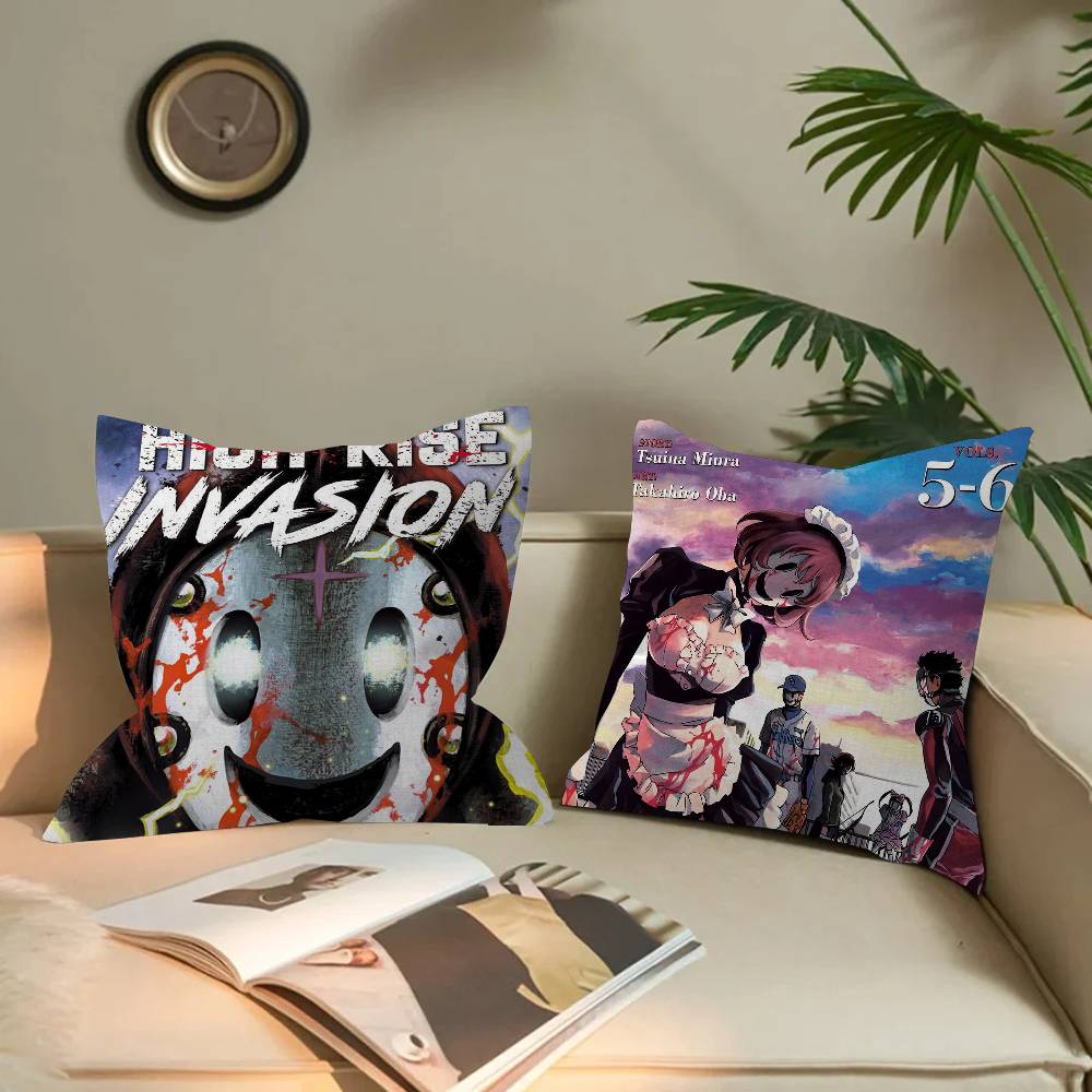 High-Rise Invasion Kissen Geschenke Heim Büro Einrichtung Schlafzimmer Sofa Auto Kissenbezug Hülle 45x45cm