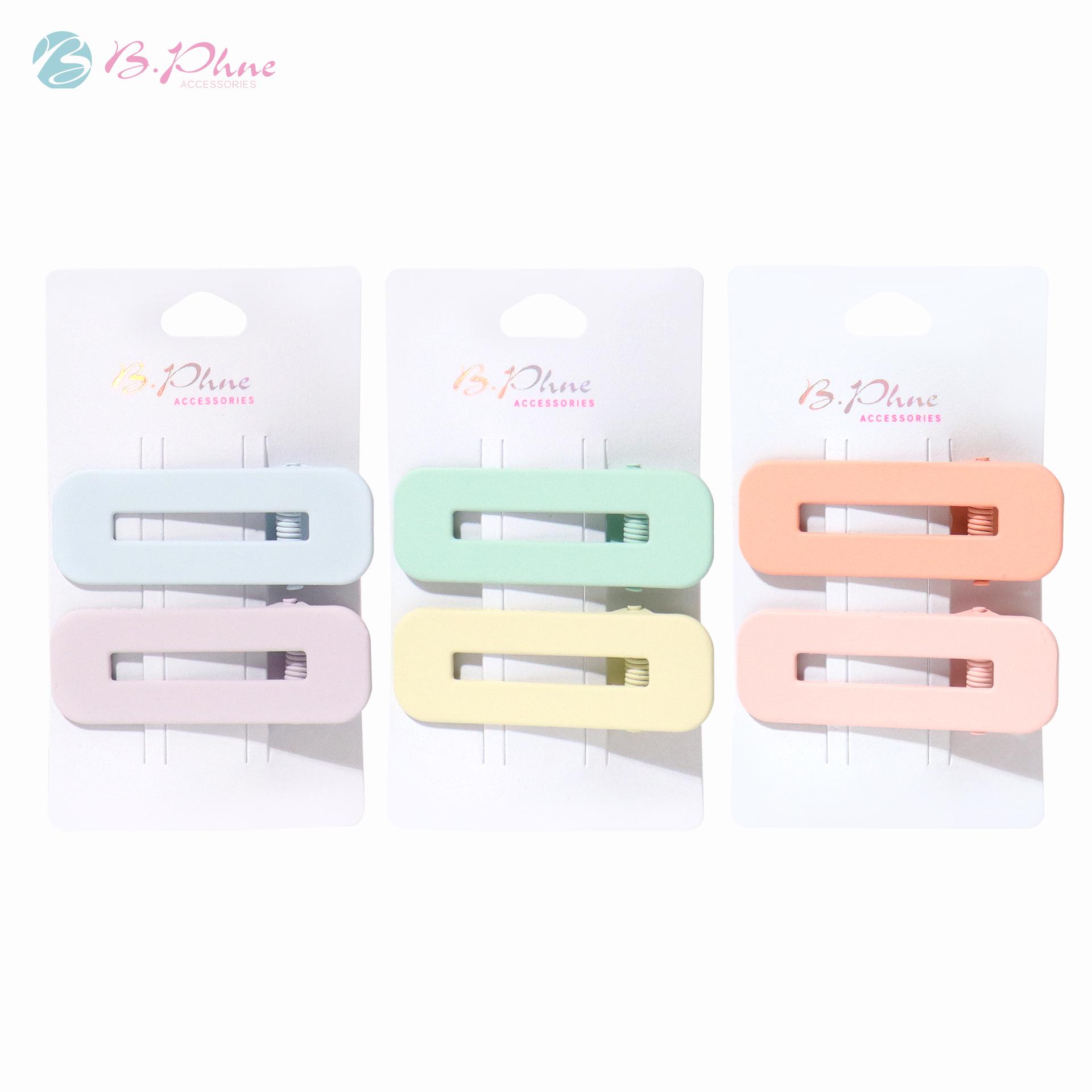 

Sweet Pastel Hair Clips: Square Design for Babies & Kids