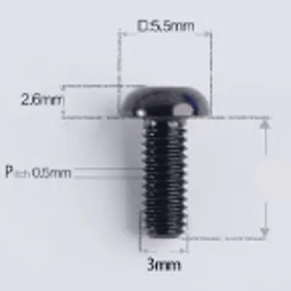 Multiple Color M3 x 6 8 10 12 15mm GR5 Titanium Alloy A2 T25 Torx Button Head D5.5mm Screw Bolt For Road bike