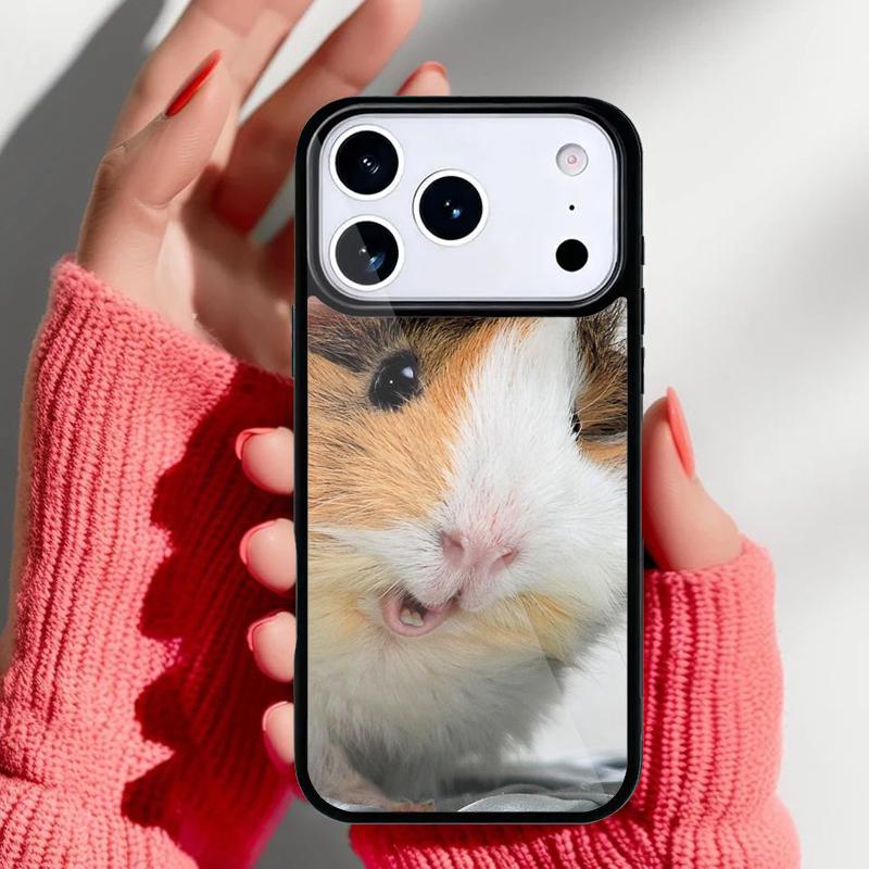 Animal Guinea Pig soft Phone Case for iPhone 17 16 15 14 13 Pro Max Back Cover for 12 11 Pro Coque