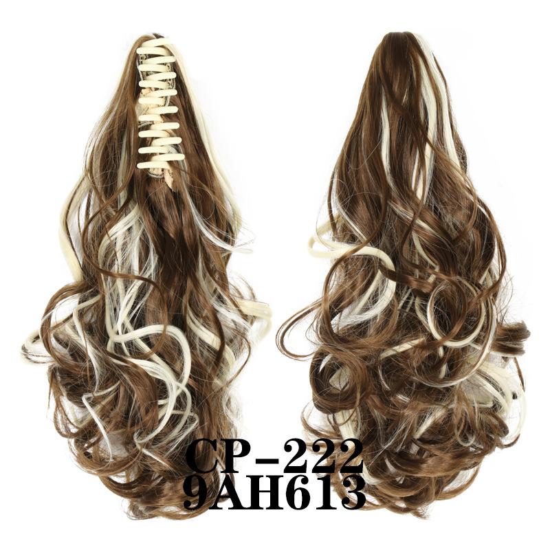 Claw Clip In Ponytail Extension Synthetic Hairpiece Curly Wavy Hair Extension 15 Inch Long Ponytail Hairpieces For Women Girl