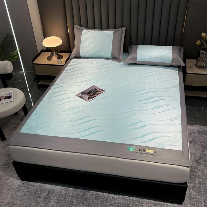 Jacquard Ice Silk Mat Bed Maternal and Infant Grade Ice Silk Summer Air Conditioning Mat Machine Washable 0.9m bed mat style