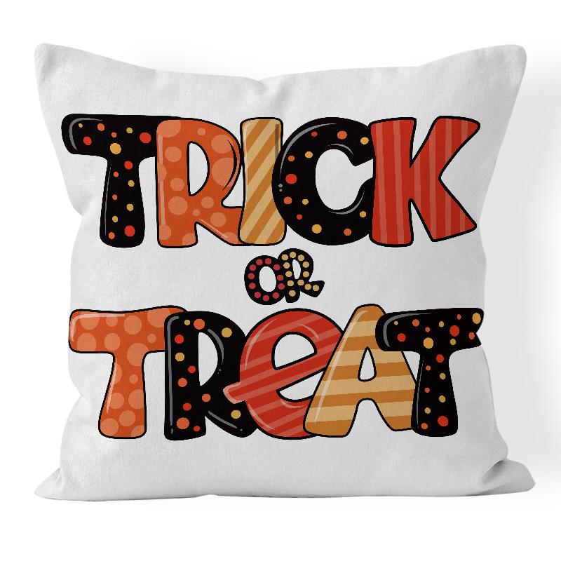 Halloween Cushion Cover 45x45 Pillowcase pumpkin witch car Printed Sofa Cushions Decorative Pillowcover Home Decor Pillow case
