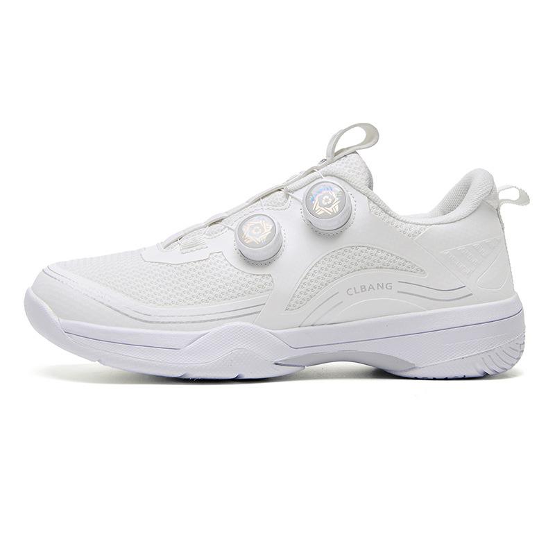 New Sneakers Rotating Buckle Badminton Shoes Men's and Women's Outdoor Sports Running Shoes Tennis Training Shoes Rubber Sole