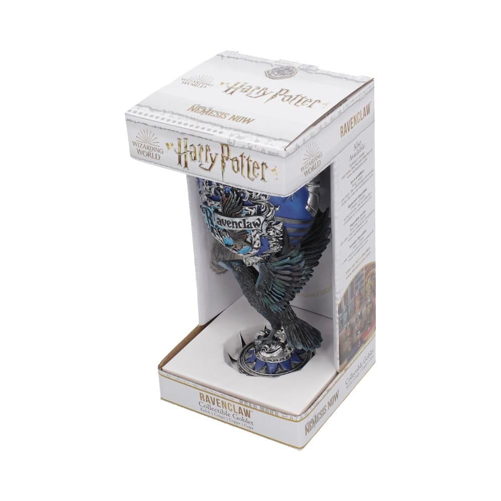 Nemesis Now Harry Potter Collectible Goblet Authorized Distributor Glass Stainless Steel [Ravenclaw] 19.5cm [Domestic Product]