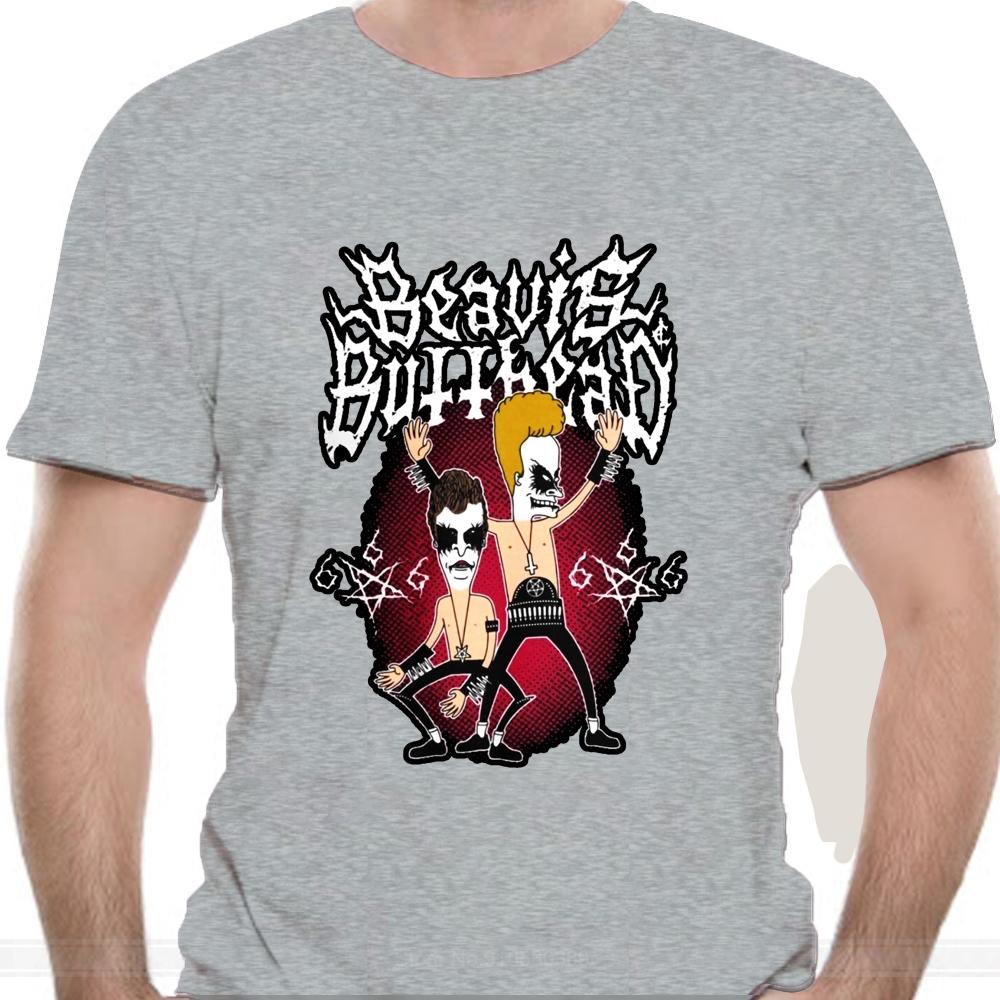 

Black Metal Beavis Buttheads Funny Heavy Metal 90s Cartoon TShirt for Men Old Music Tee Shirt Short Sleeve T Shirt 4XL