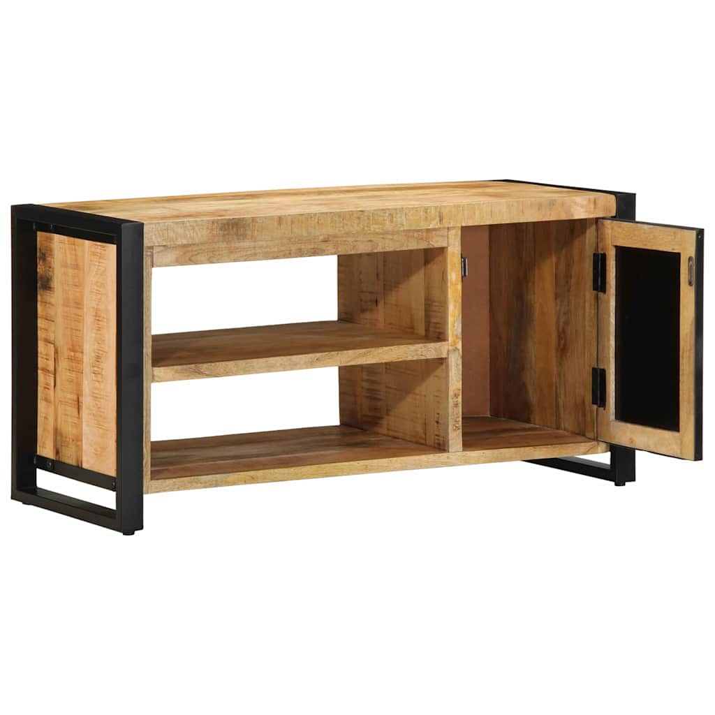 Shoe Bench Brown 100 x 40 x 50 cm Solid Mango Wood