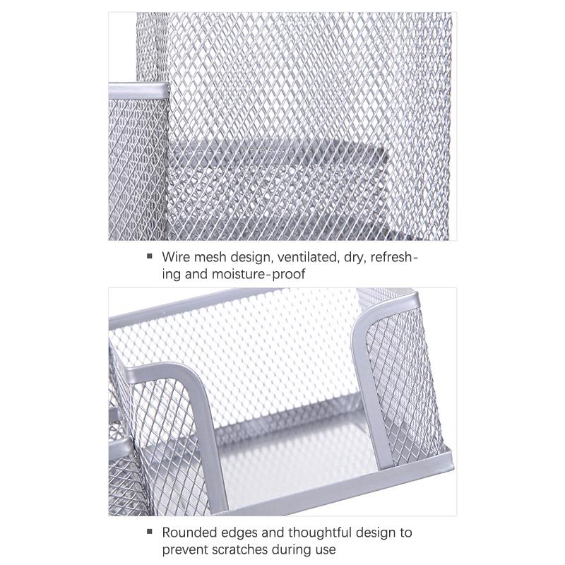 Multifunctional Pen Holder Creative Metal Iron Art Storage Pen Holder Student Stationery Desktop Office Storage Box