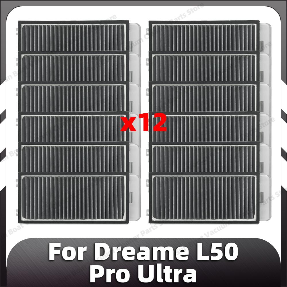 Compatible for Dreame L50 Pro Ultra Replacement Main Side Brush HEPA Filter Mop Pads Dust Bag Spare Parts Accessories