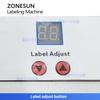 ZONESUN ZS-LT50 Semi-automatic Round Bottle Labeling Machine