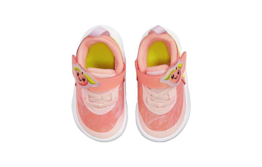 Nike Team Hustle D 10 Lil Cushioning Abrasion Resistant Low top Toddler Shoes White Orange Infant And Toddler DM4325-600