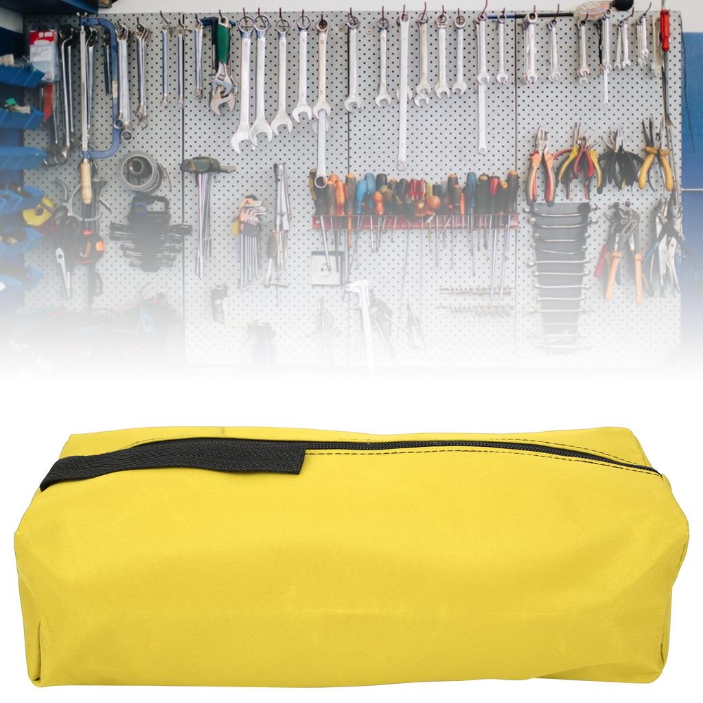 Tool Bag Polyester Hand Tools Organizer Zipper Outdoor Storage Bag for Wrench ScrewdriverYellow