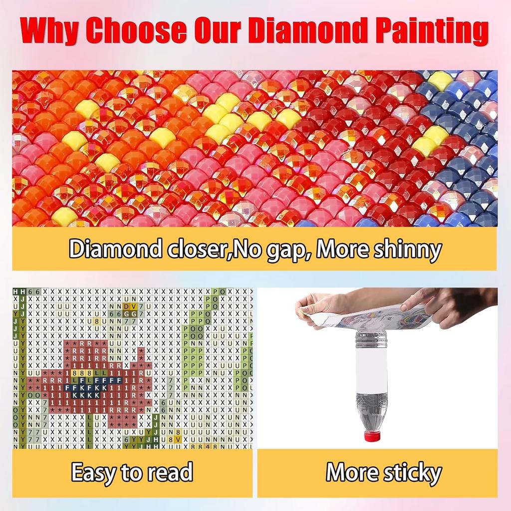 5D Wolf Full Diamond Painting Cross Stitch Set, DIY Gem Diamond Embroidery Crafts and Crafts, Decorative Home Wall Mural Ornaments