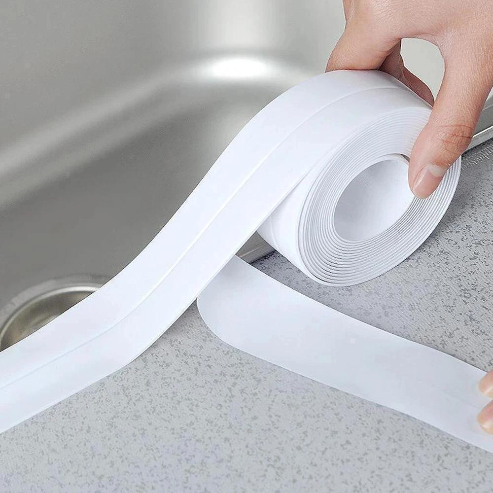 PVC Sealing Tape Wall Sticker Kitchen Waterproof Tape Sink Edge Waterproof Sticker Bathroom Accessories