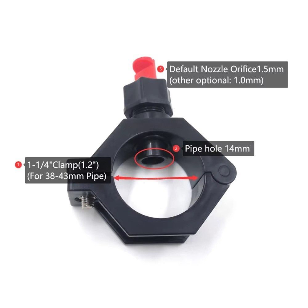 Plastic Spray Nozzle Wide Angle Low Pressure Flat Fan Nozzle Tongue-Type Flat Fan Spray Quick Release Nozzle Garden Irrigation