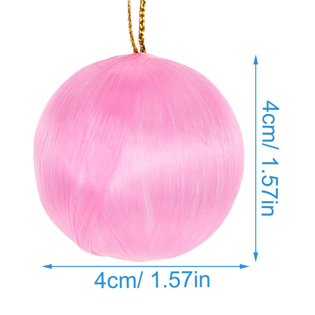30Pcs Reusable Christmas Tree Decorations Snowball Pendant Silk Ball Holiday Ornament for Office Home Party Setup