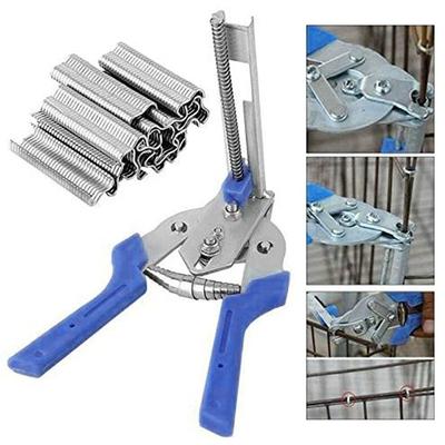 Universal Wire Fencing Anti-slip Handle M Clips/Staples Hog Ring Plier Hand Tools Bird Chicken