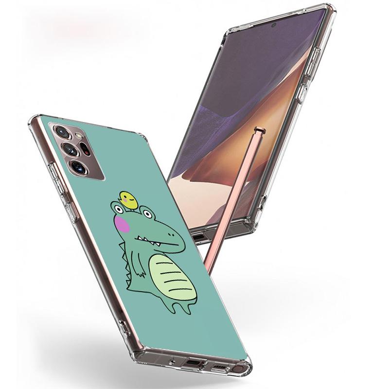 Cute Cartoon Dinosaur Baby Phone Case For Samsung Galaxy S26 S25 Edge S24 S23 FE S22 Ultra S21 Plus S20 + Fundas Cover Coque Gal