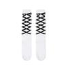 RIBBON GRAPHIC KNEE SOCKS [WHITE]