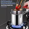 Stainless Steel Deep Fryer With Filter Basket Extended Handle Mini Fryer For Efficient Cooking Multifunctional Oil Pot For Fryin