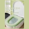 Toilet Seat Toilet Toilet Seat Wipeable EVA Toilet Pad Toilet Comes with Compatible with Toilet Blue Cover, Seat, Cushion, Stick-On Type, Waterproof,