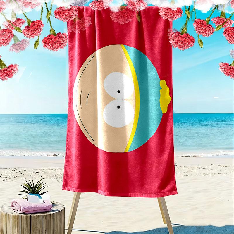 Eric Cartman Print Beach Towel, Large Soft Quick Dry Towel for Beach Camping Swimming