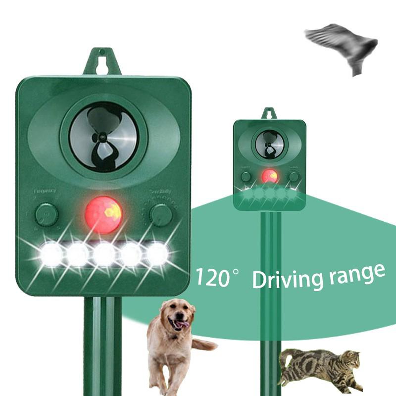 Repellente Solare Ultrasuoni per Gatti e Cani con Sensore Infrarossi