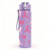 1 PZ Nastro Rosa Simbolo di Consapevolezza Texture 750ml Colore Plastica Borraccia Tappo a Vite Anti-perdita Con Cannuccia Pieghevole Per Sport Ufficio Uso Domestico