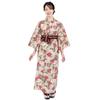 [Fuuka] Ryokan Yukata and Obi 2-Piece Set - Linen Yukata for Women, Plus Sizes Available, Suitable for Business Use, Sleepwear, Hot Springs, Stylish,