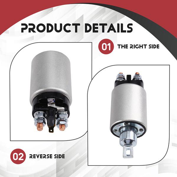 Black & Silver Metal 12V Solenoid Switch SS-1227