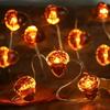 1 Stück Eichel Kupferdraht Lichterkette Festliche Herbst-Themen Dekorative Lichterkette Für Halloween & Thanksgiving Party Schlafzimmerdeko