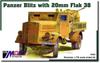MAC Distribution German Panzer Blitz 38 Plastic Model MAC72068 1/72 w/Flak (Combat Vehicle)