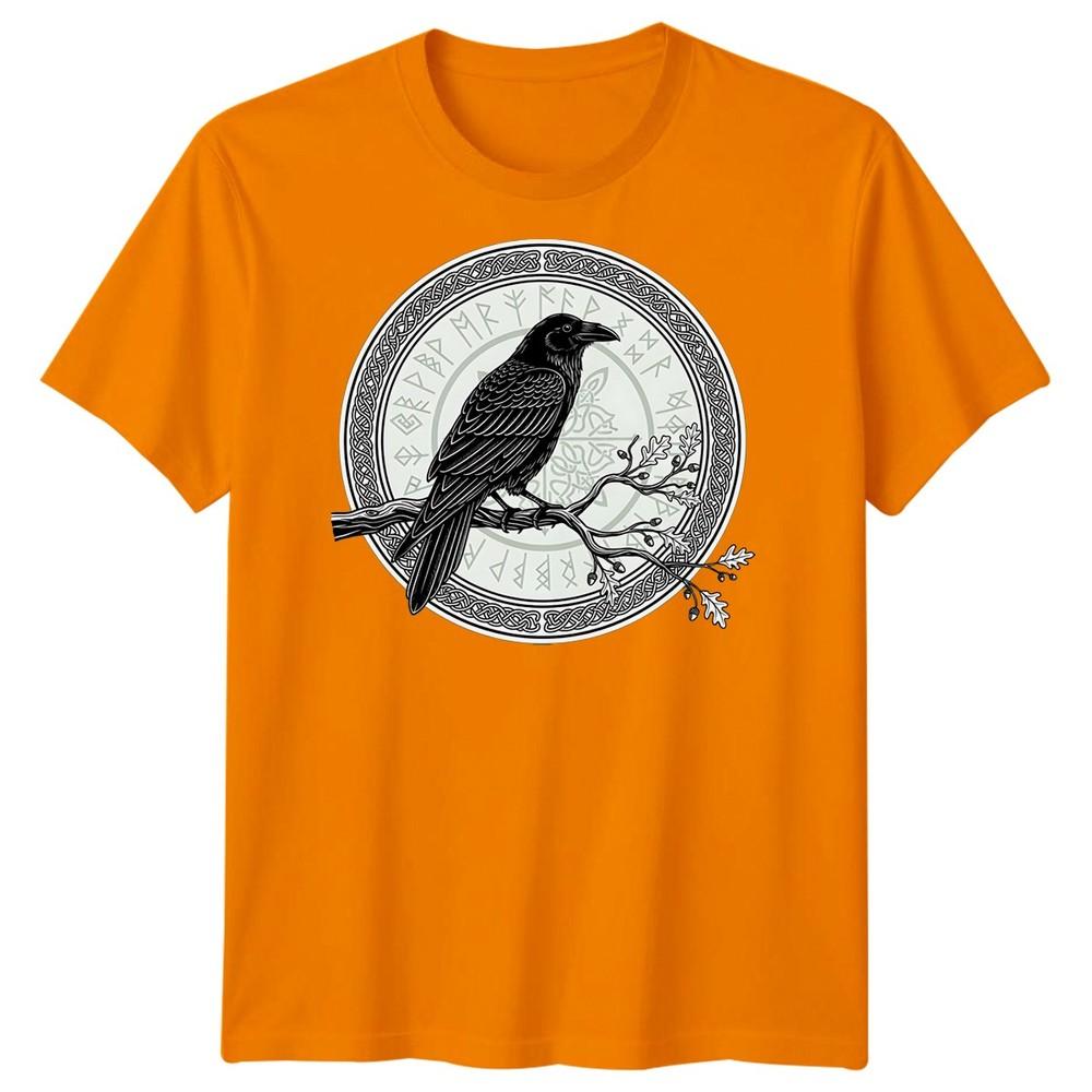 Raven Norse Mythology Runes Celtic Knot Unisexs TShirt
