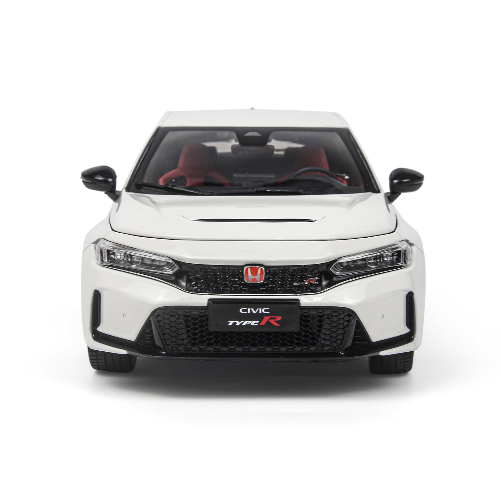 

Модель автомобиля из литого металла Honda Civic TYPE-R FL5 2023 года в масштабе 1/18, белая