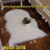 Nordic Style Long Pile Faux Wool Rug for Living Room or Bedroom