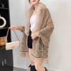 Neue Strickjacke mit Pullover, Strickjacke, Umhang, Herbst- und Winter-Schal, Top für Damen